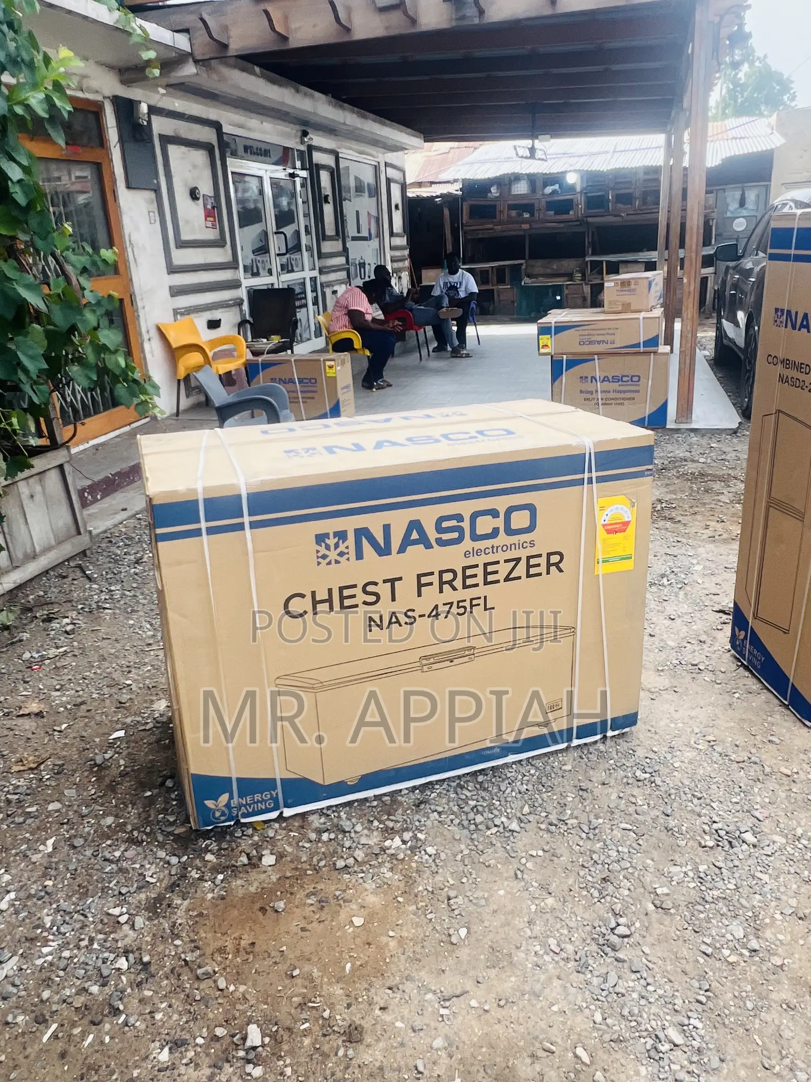 Original Nasco Nas475fl Single Door Electric Chest Freezer(400l)Gray 