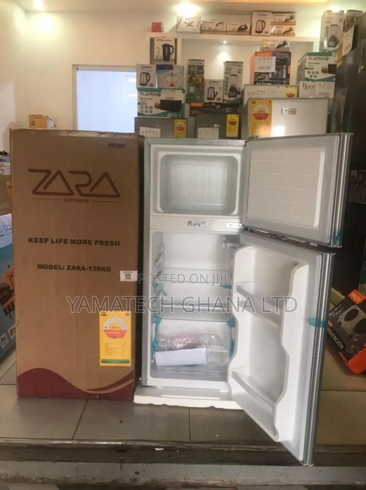 Quality Fast Cooling And Freezing Zara 110 Litre Top Freezer Fridge