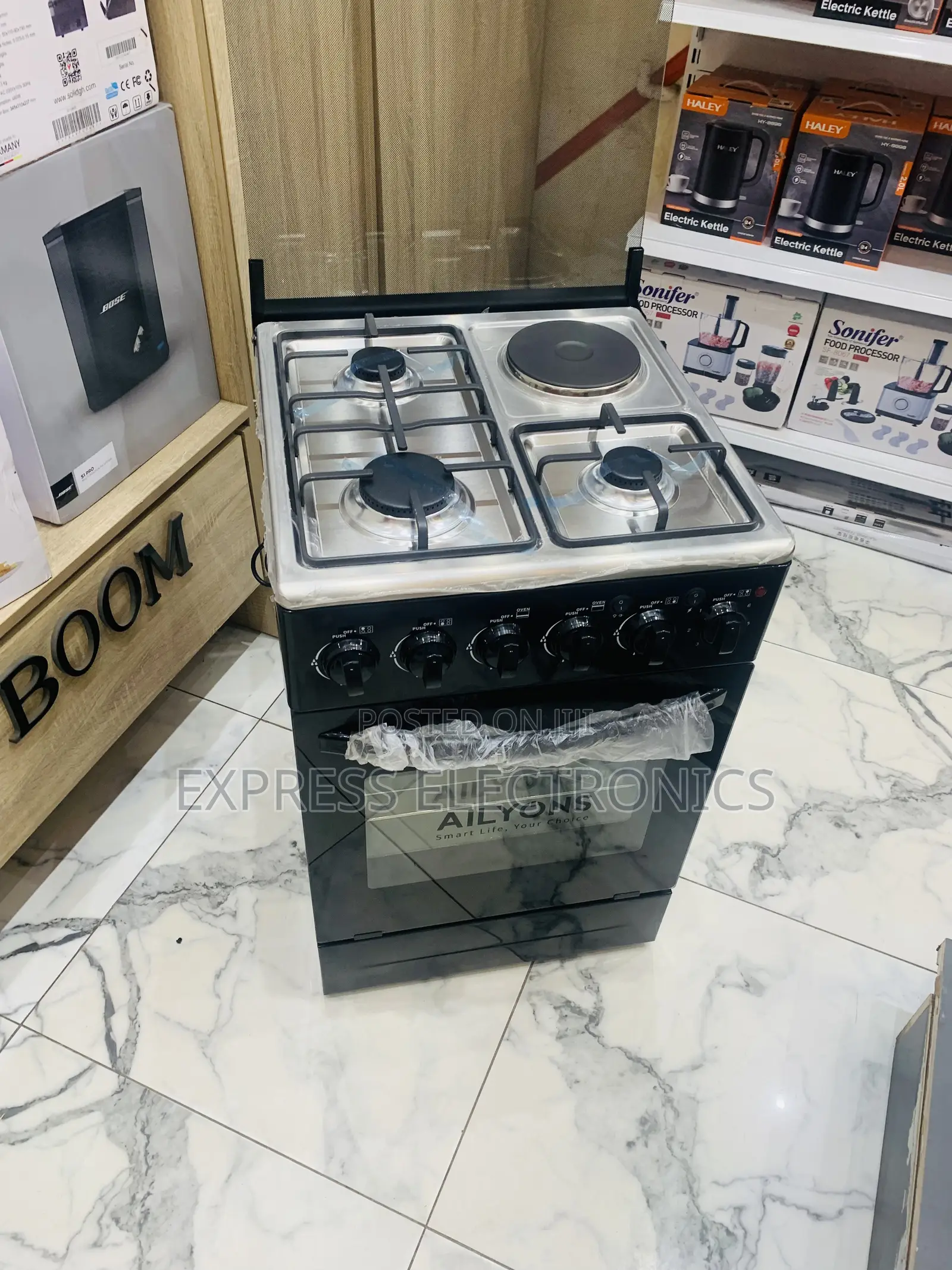 Ailyon Has Electric Cooker Oven Rotisserie 3-1 Stove 50-50