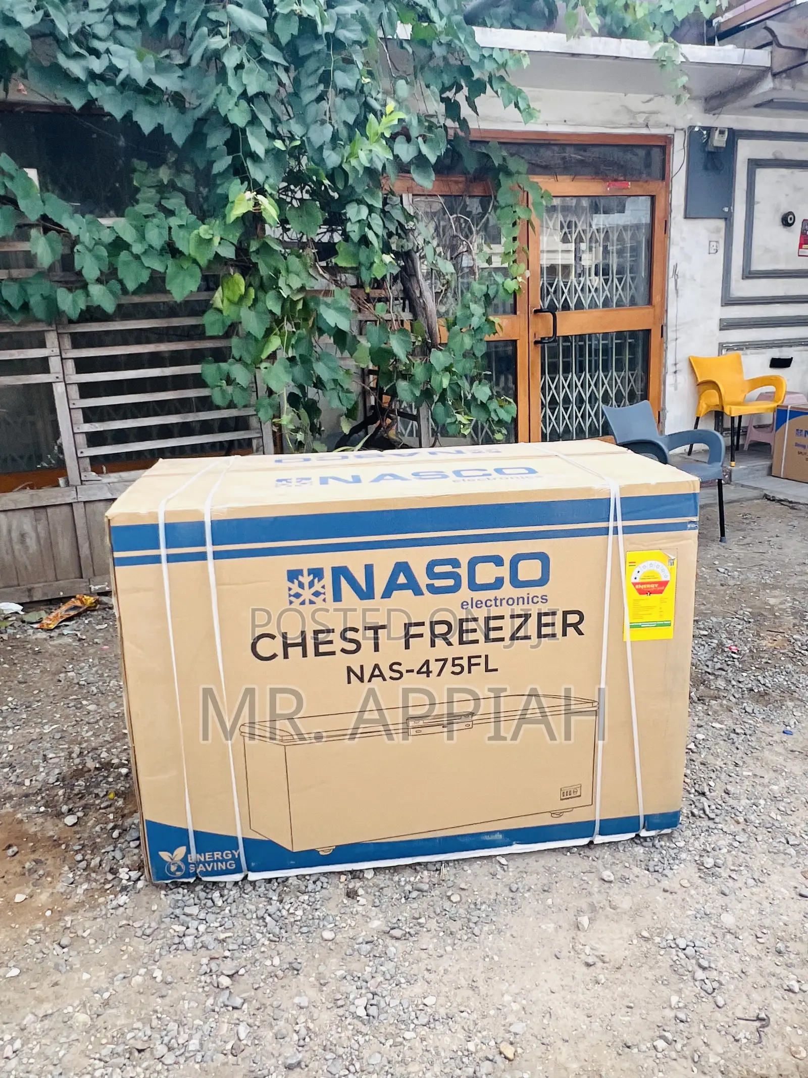 Energy Efficient Nasco 400l Single Door Electric Chest Freezer(Gray)