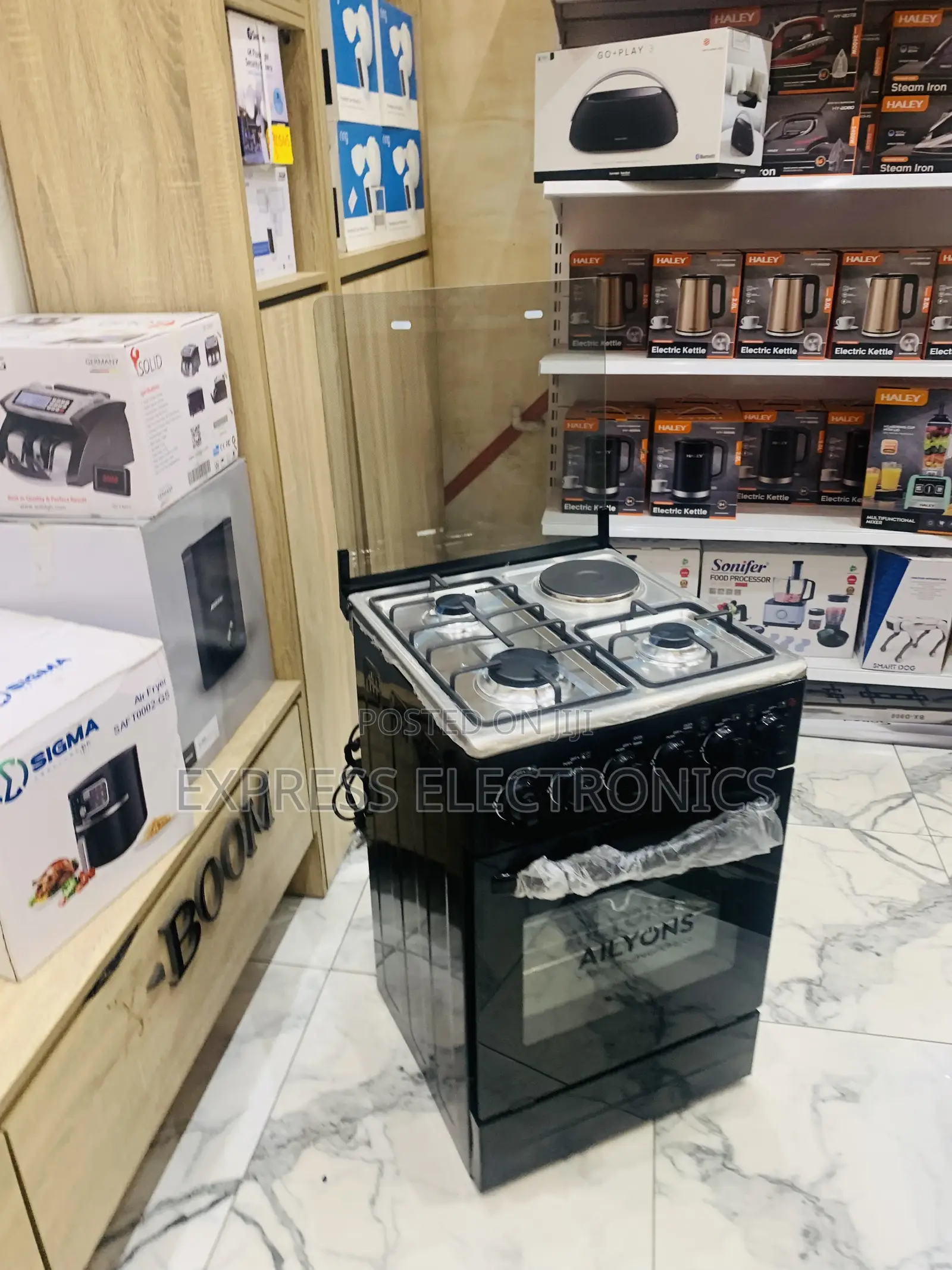 Newly Sealed in Box Ailyon Gas Electric Cooker 50-50 Oven Grill