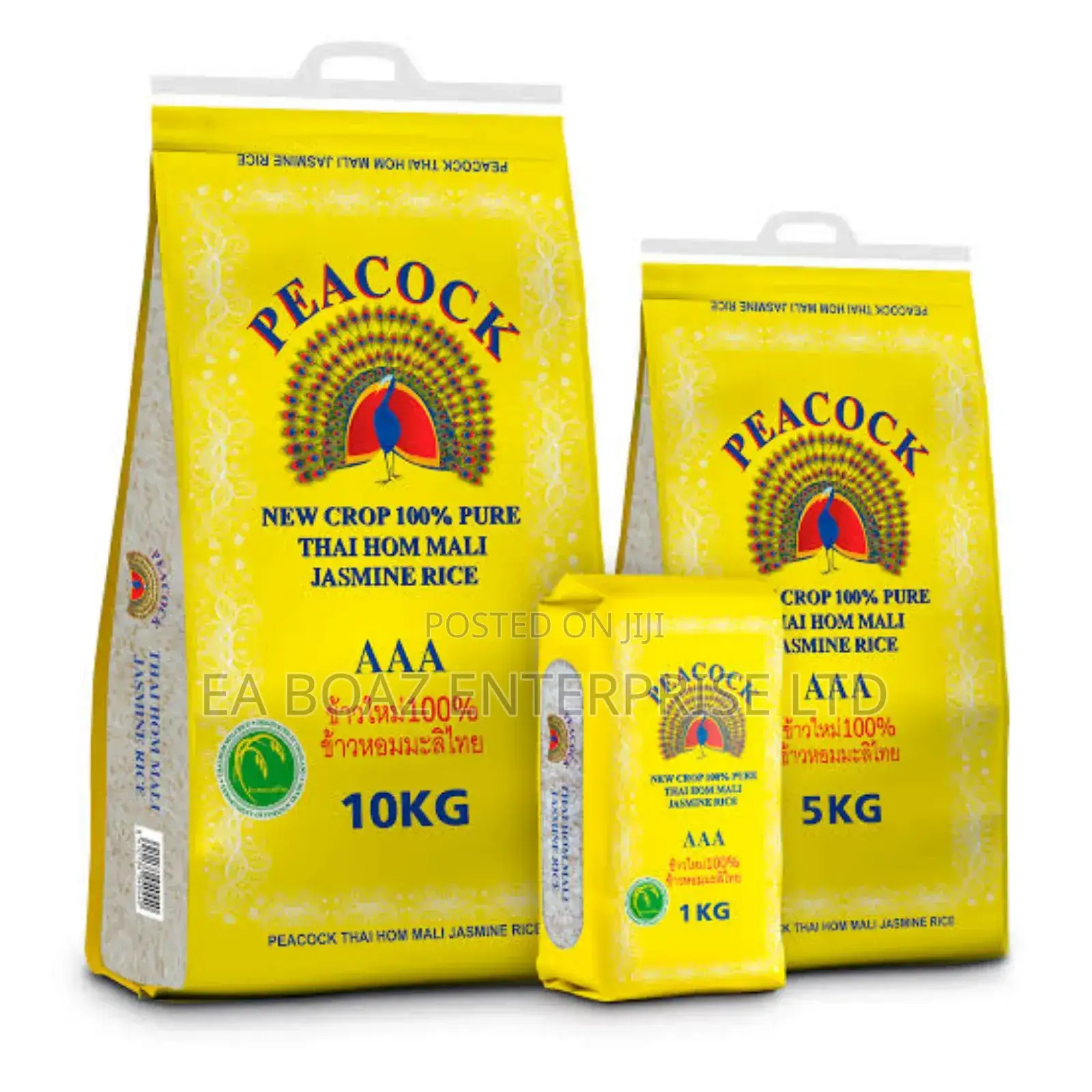 Uk Peacock Rice , Jasmine White Rice 1kg