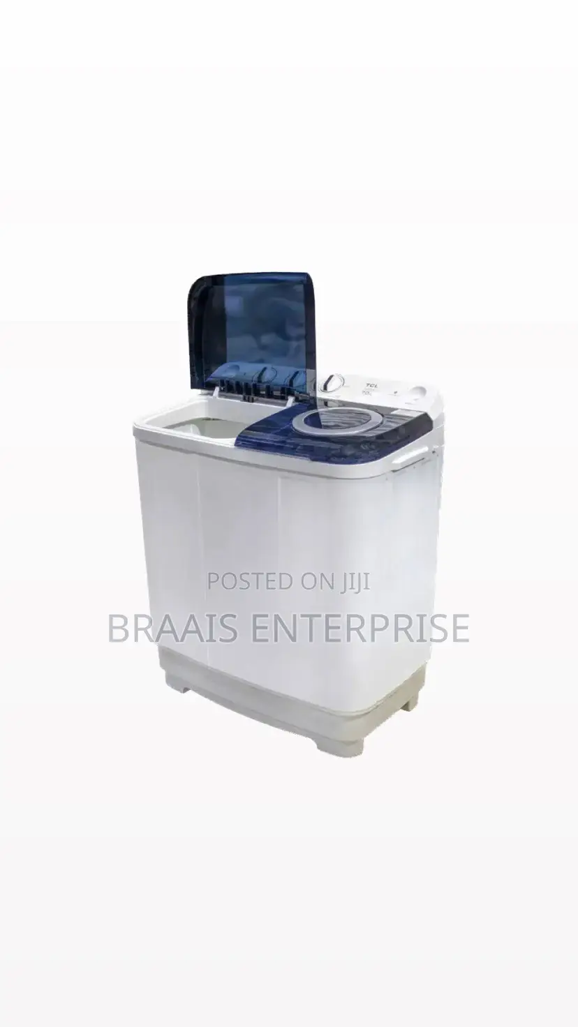 TCL 7 Kg Twin Tub Top Load Washing Machine - White