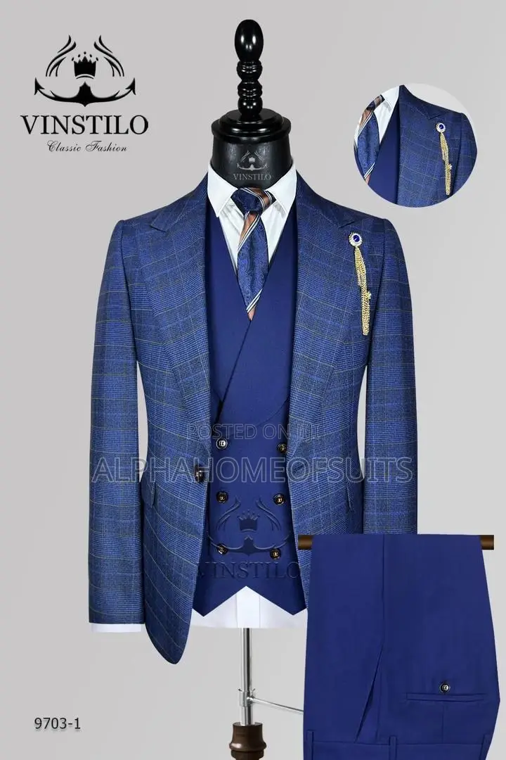 Executive Checked 3pcs Suits