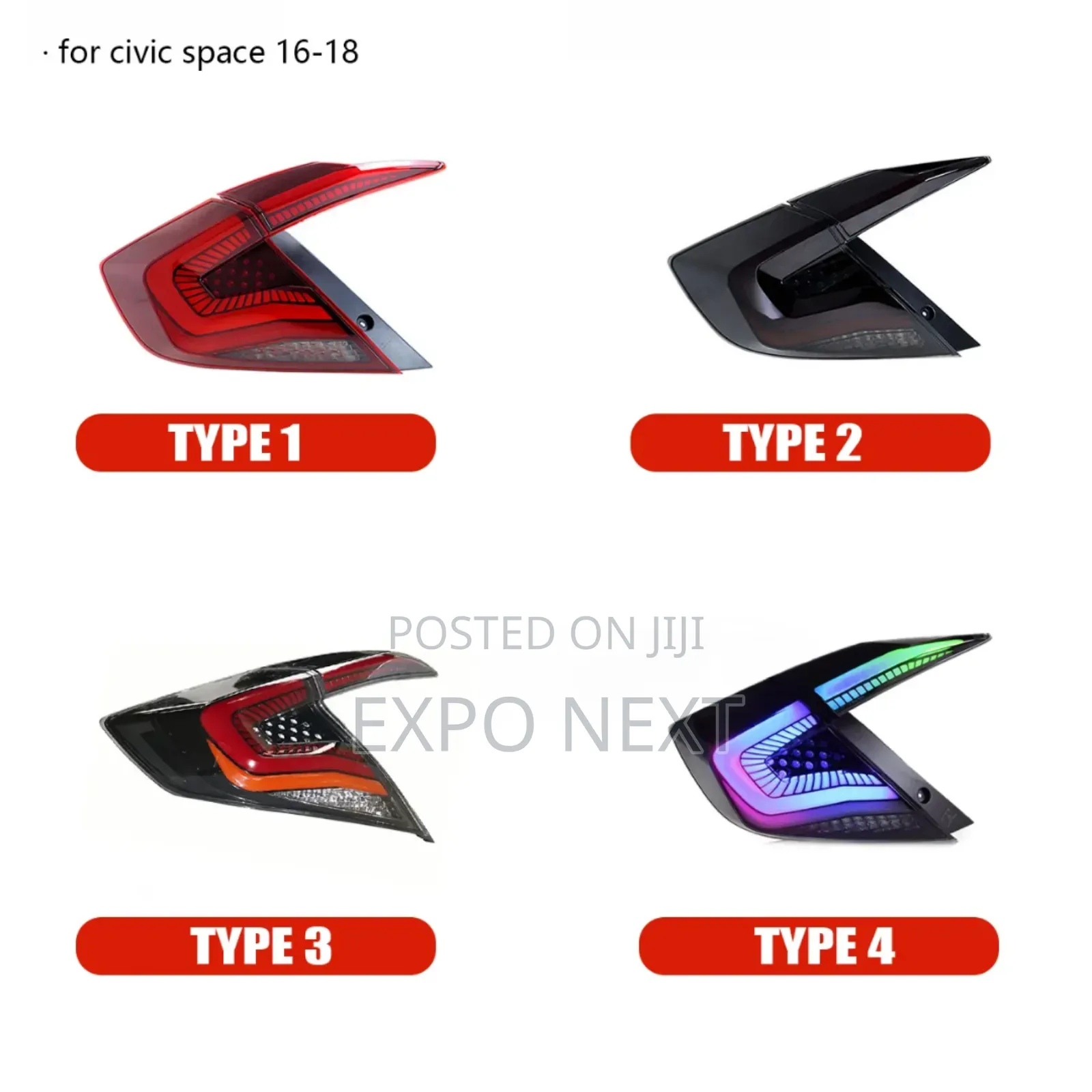 Civic Sedan 2016-2021 Led Tail Lights