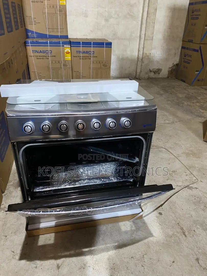 Powerful Pearl 5burner Gas Cooker Oven and Grill