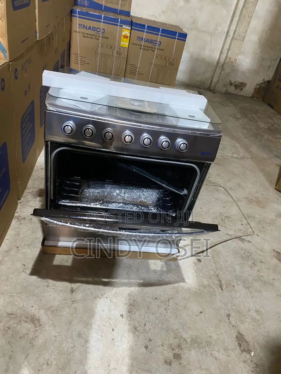 Pearl 5burner Gas Cooker With Oven Grill