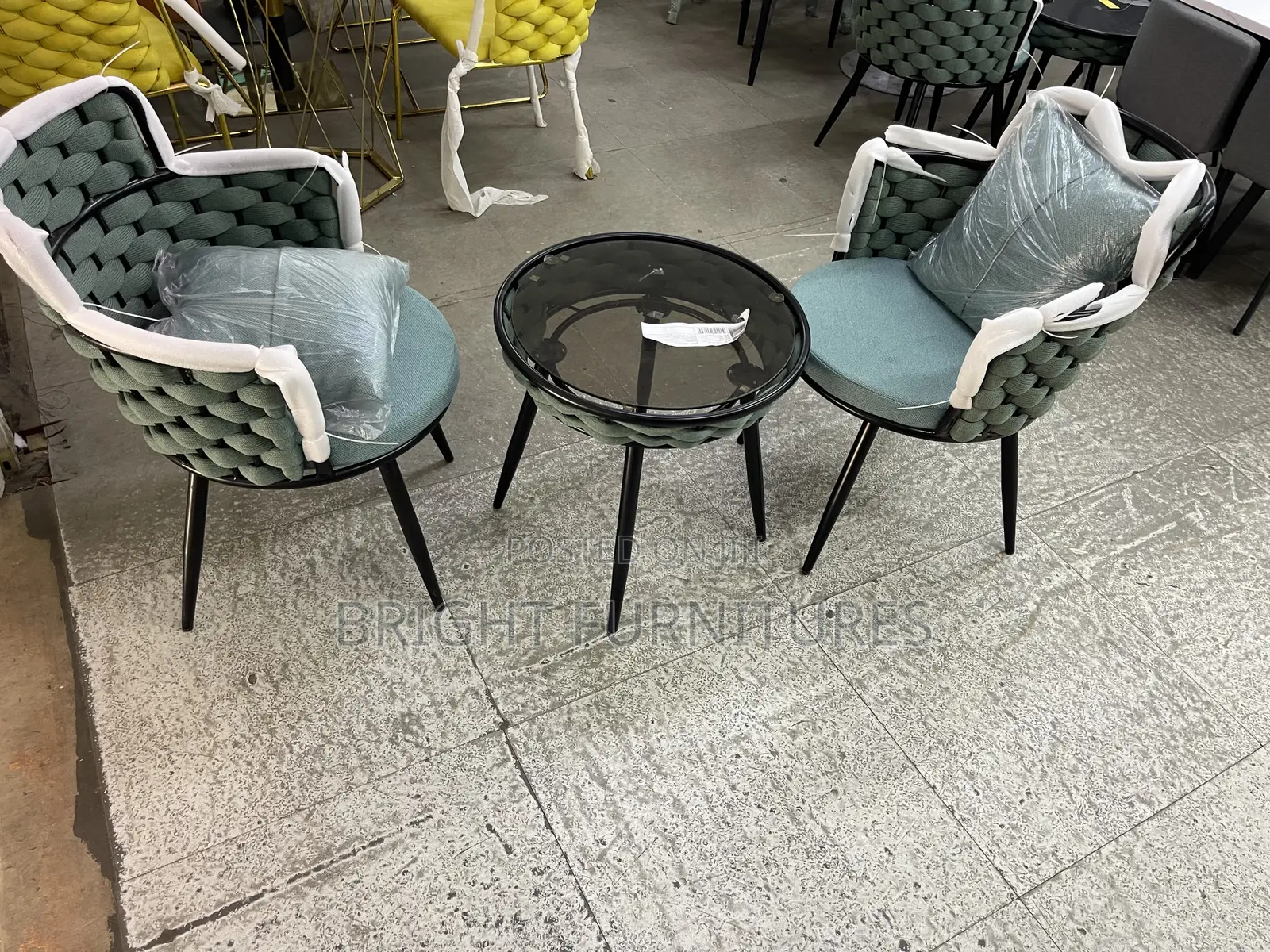 2 Seater Balcony Table With Two Chairs