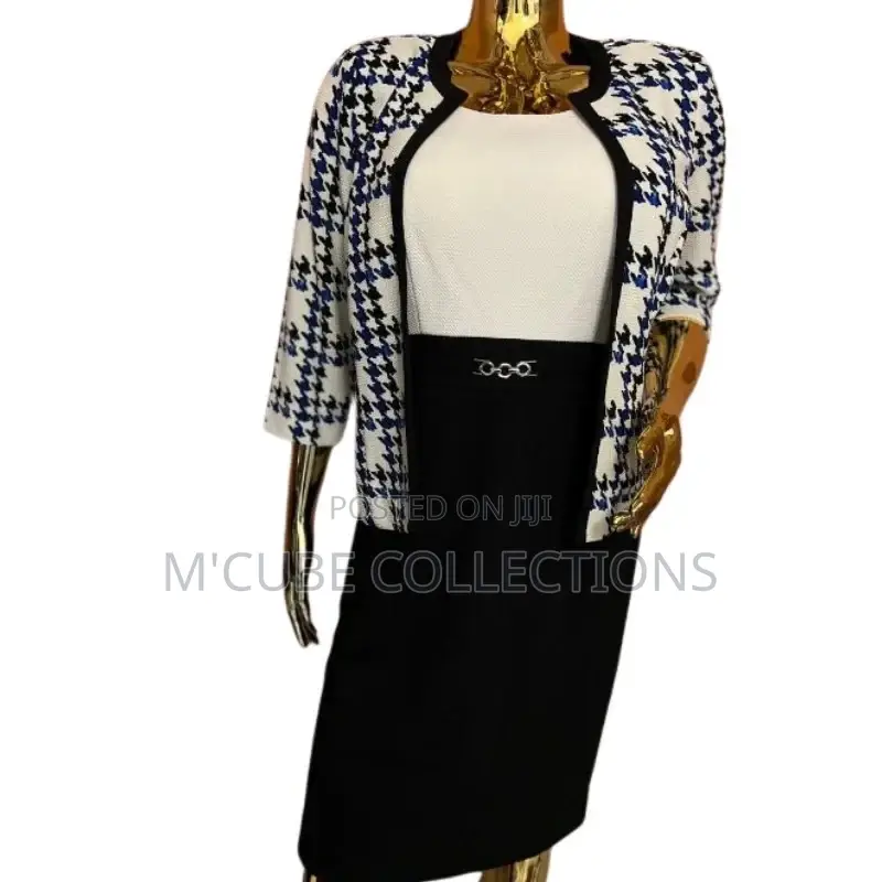 Houndstooth Jacket Dress Set