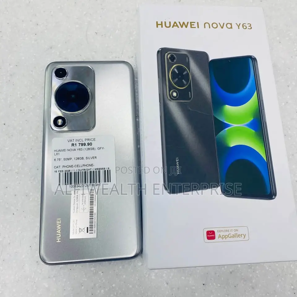 New Huawei Nova Y63 4G 128 GB Silver