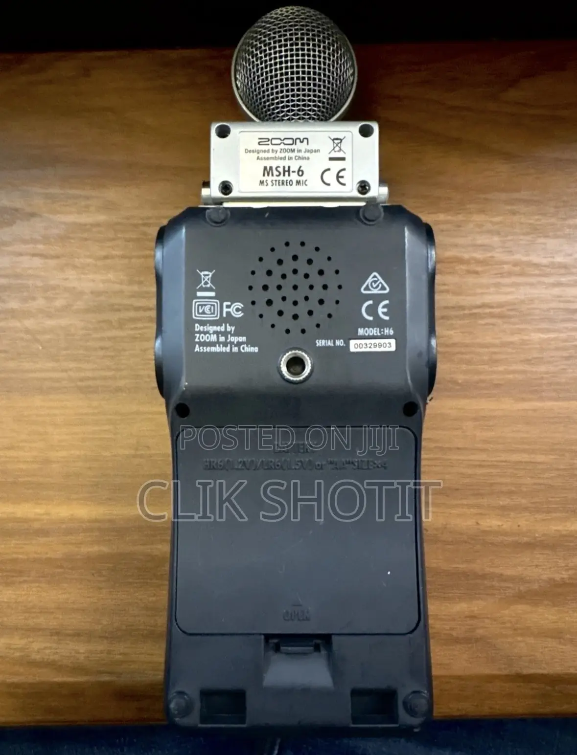 Zoom H6 6-Track Digital Recorder W/Tripod, MSH-6 Microphone