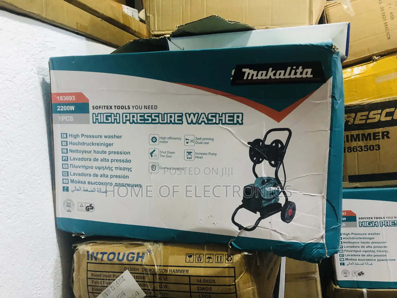 Suitable For Mini Washing Bay Makalita 2200 Watts High Pressure Washer