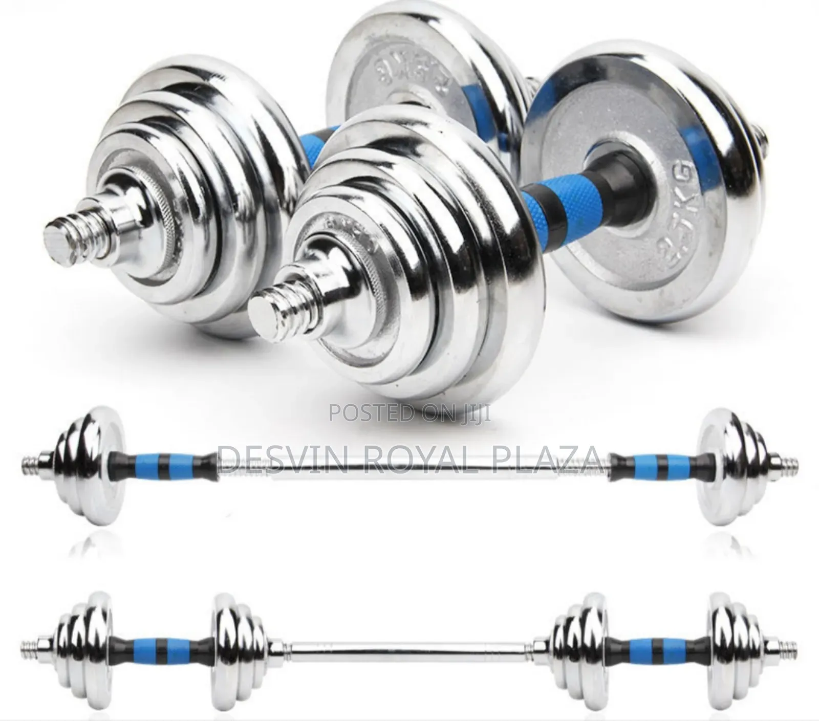 25kg Dumbbell/Dumbell ( Convertible to Long Bar )