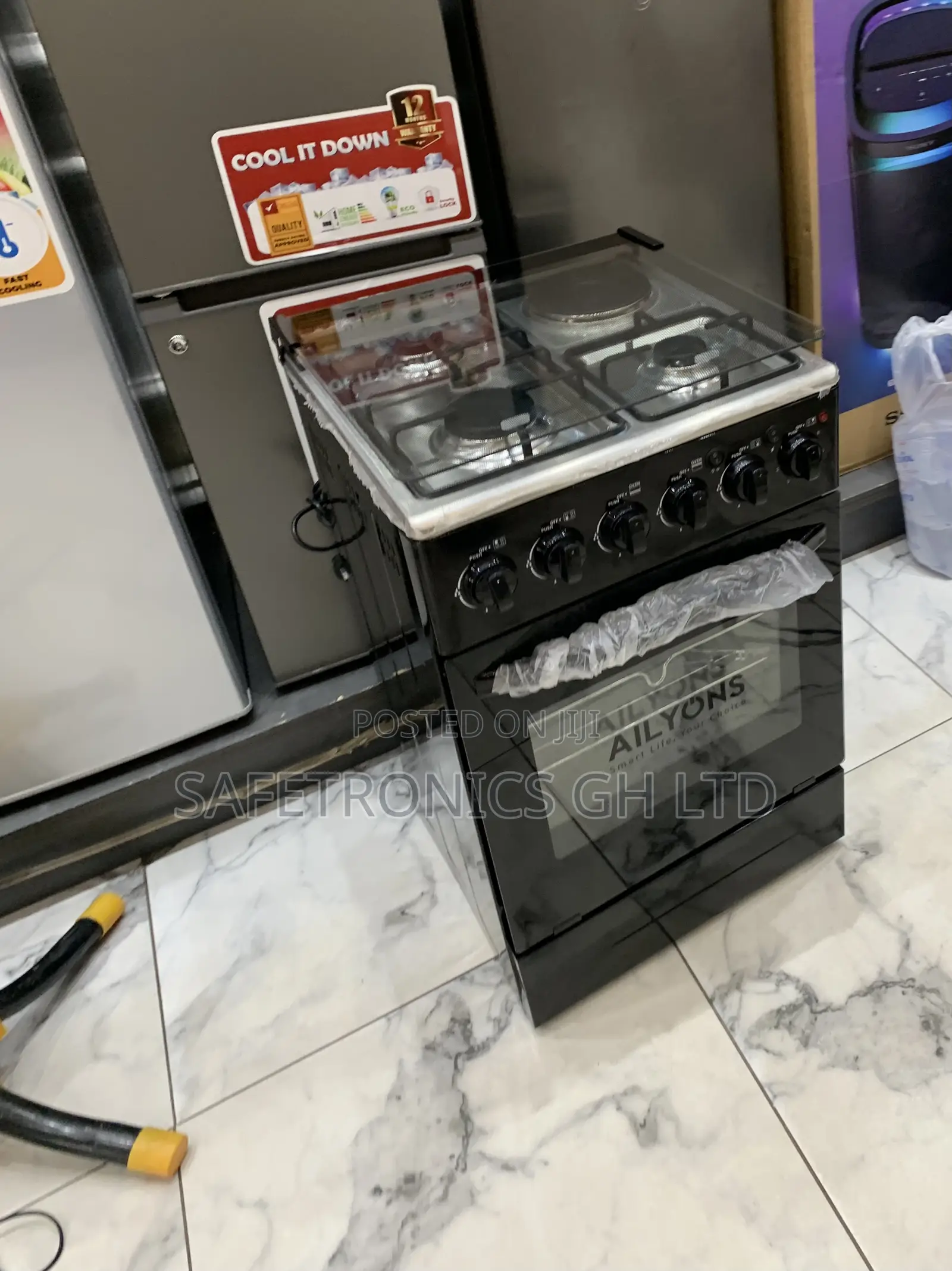 Shop Massive 3 Gas 1 Electric 50x50 Black New Oven Grill Cooker