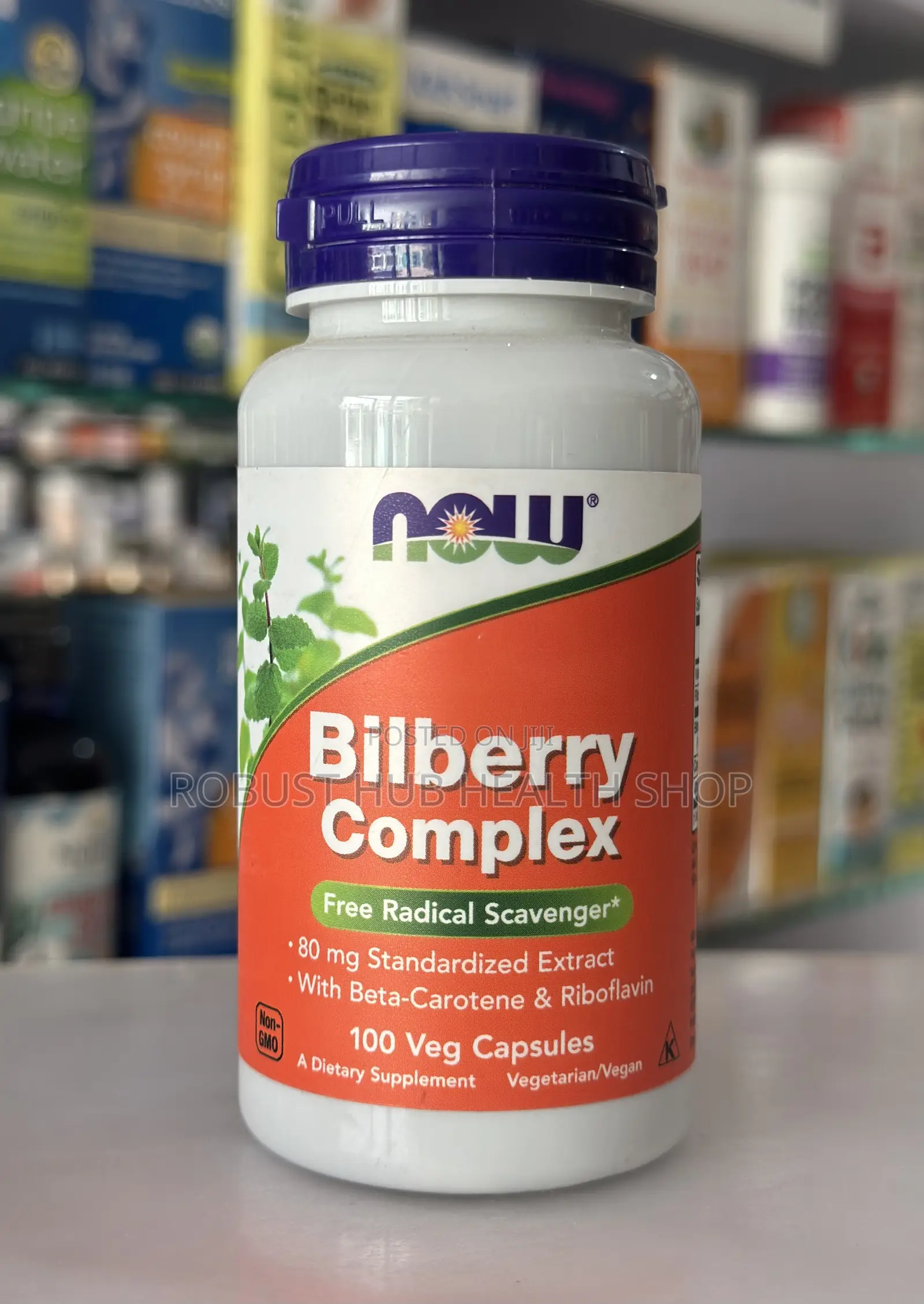 Now Bilberry Complex With Beta-Carotene Riboflavin