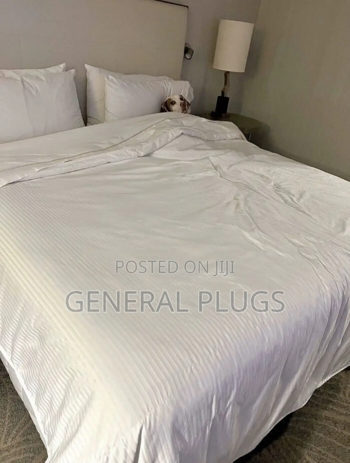 Cotton Comfort That Last ;White Stripped Duvet Cover Only