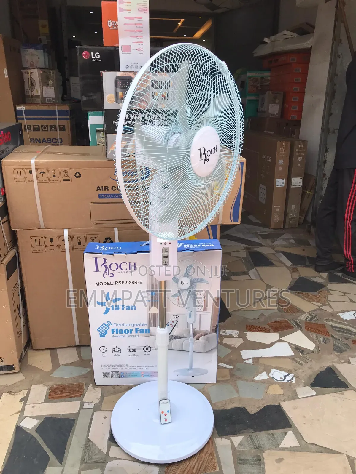 Origional Roch Rechargeable Fan 12hrs