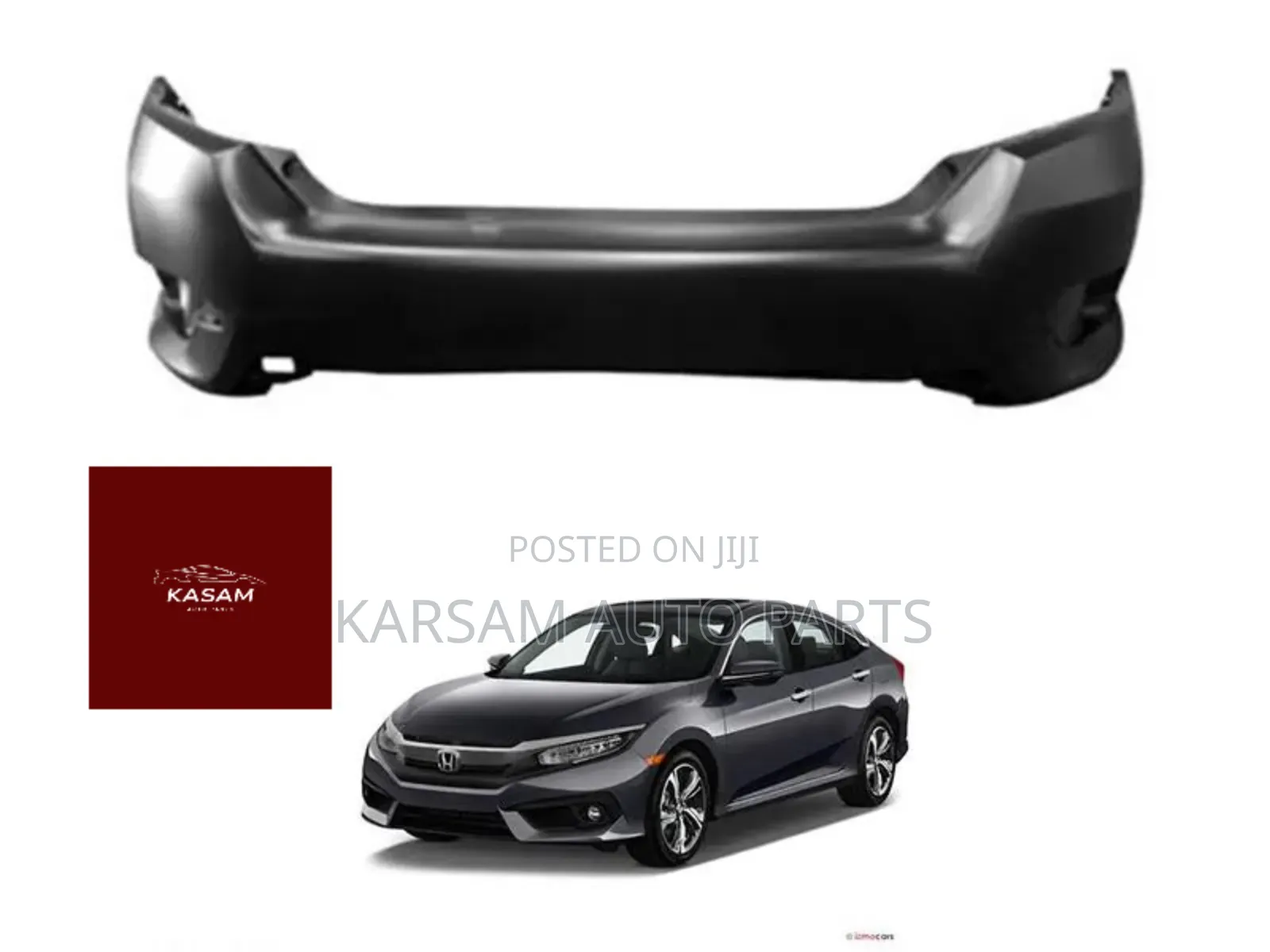 Honda Civic 2016 -2020 Back Bumper (Empty Back Bumper)