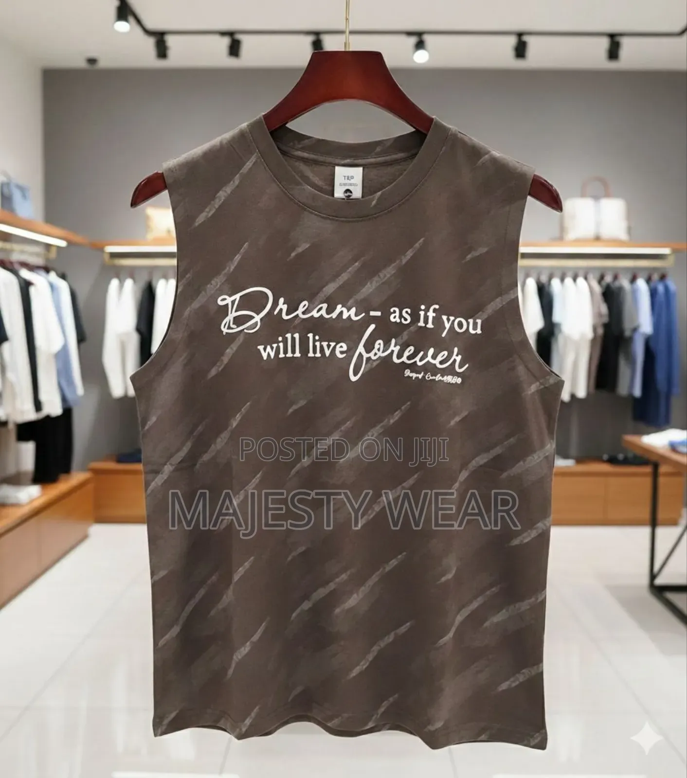 Sleeveless Casual Round Neck T-Shirt