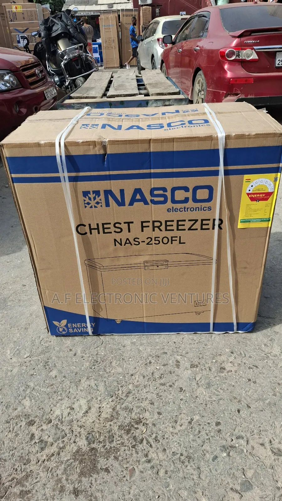 Nasco 200-Litres Chest Freezer With Sliding Glass on Top
