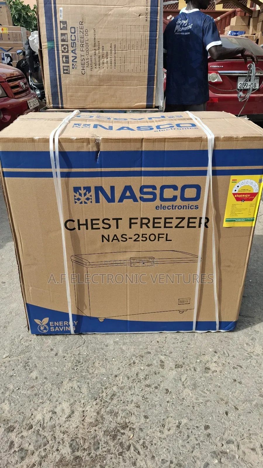 Nasco 200-Litres Chest Freezer With Sliding Glass on Top