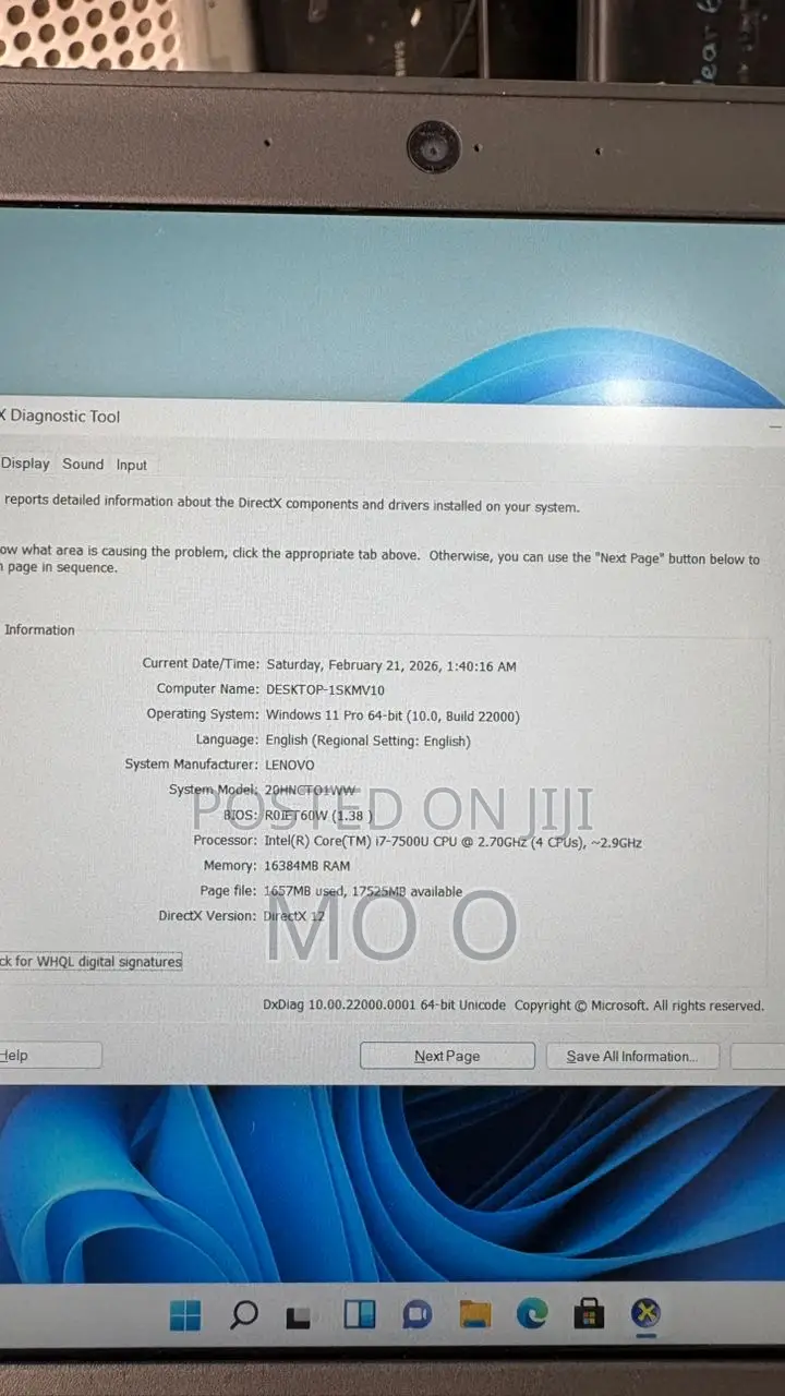 Laptop Lenovo ThinkPad X270 8GB Intel Core i7 SSD 256GB