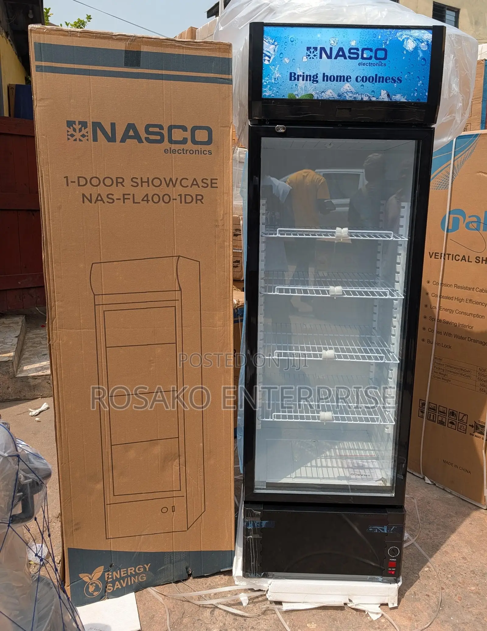 Nasco Display Fridge Nas-fl400-1dr *358ltrs*