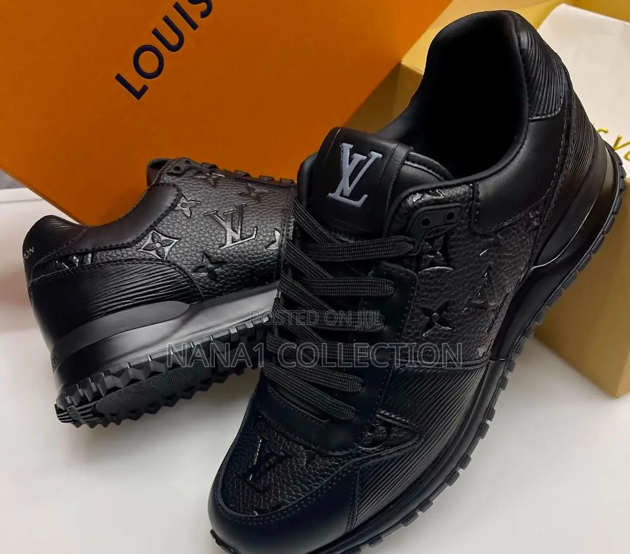 Louis Vuitton Run Away Sneakers In All Black