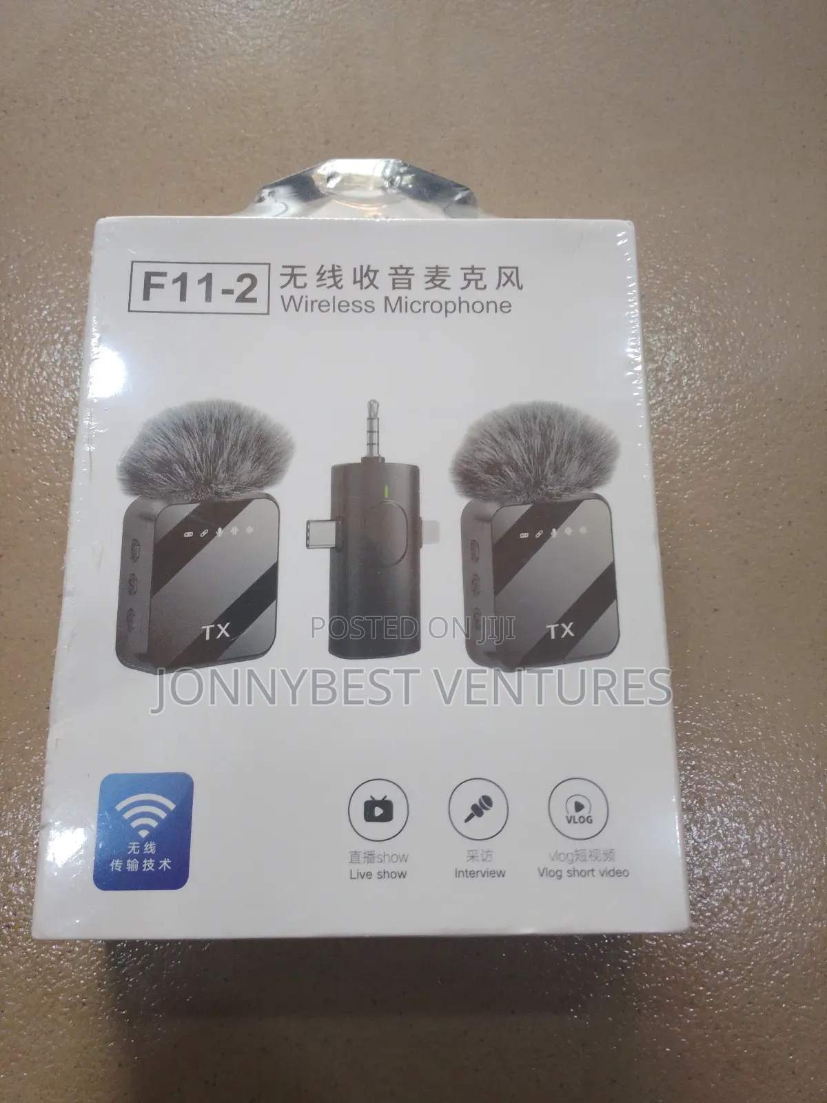 F11-2 3in1 Wireless Mic iPhone, Type C And Android Wireless Mic