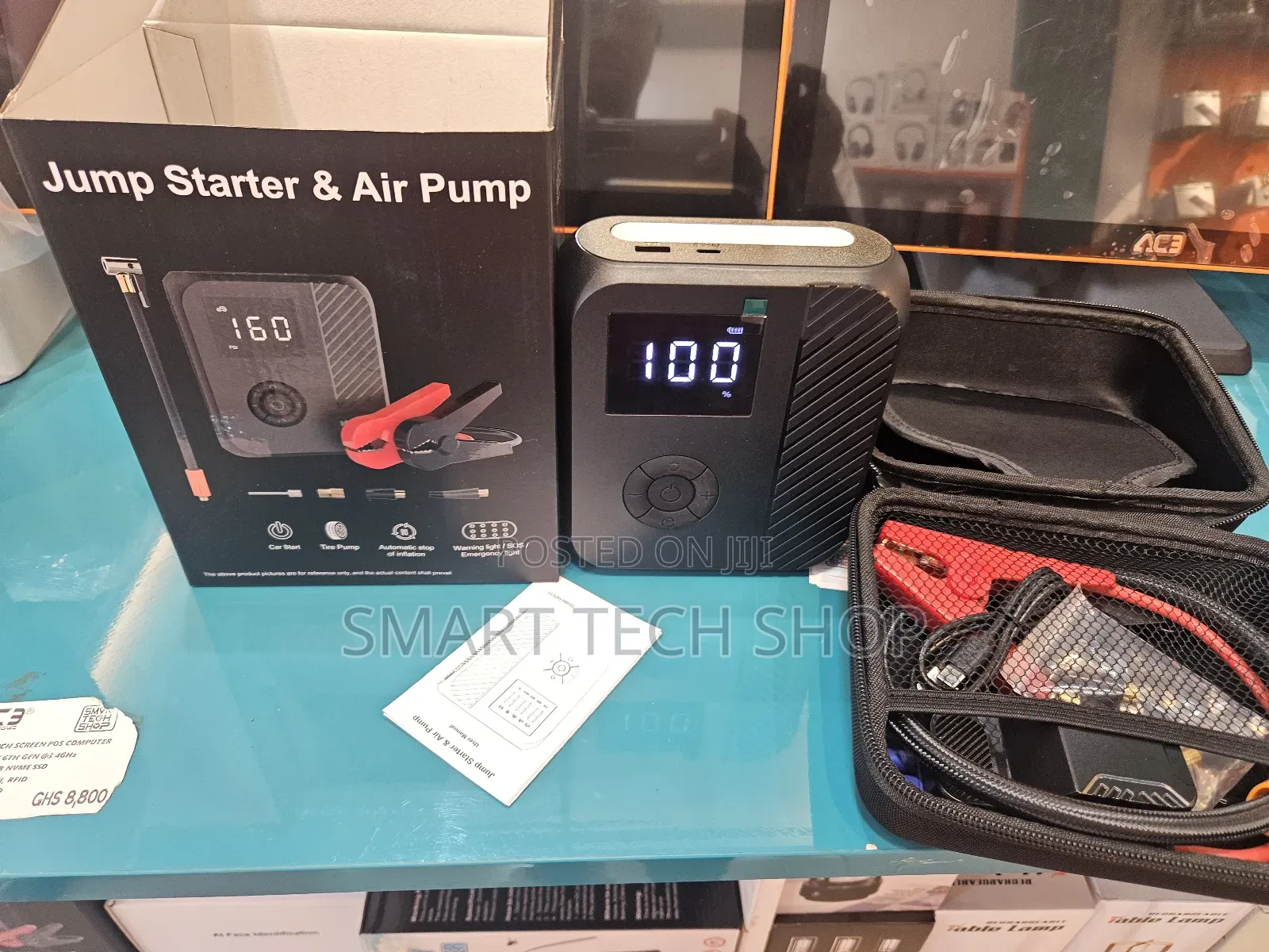 Multifunctional Portable Car Jump Starter and Tire Inflator,