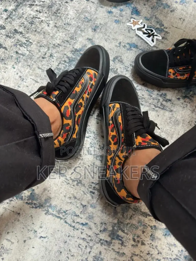 Premium Old Skool Vans Leopard/Black