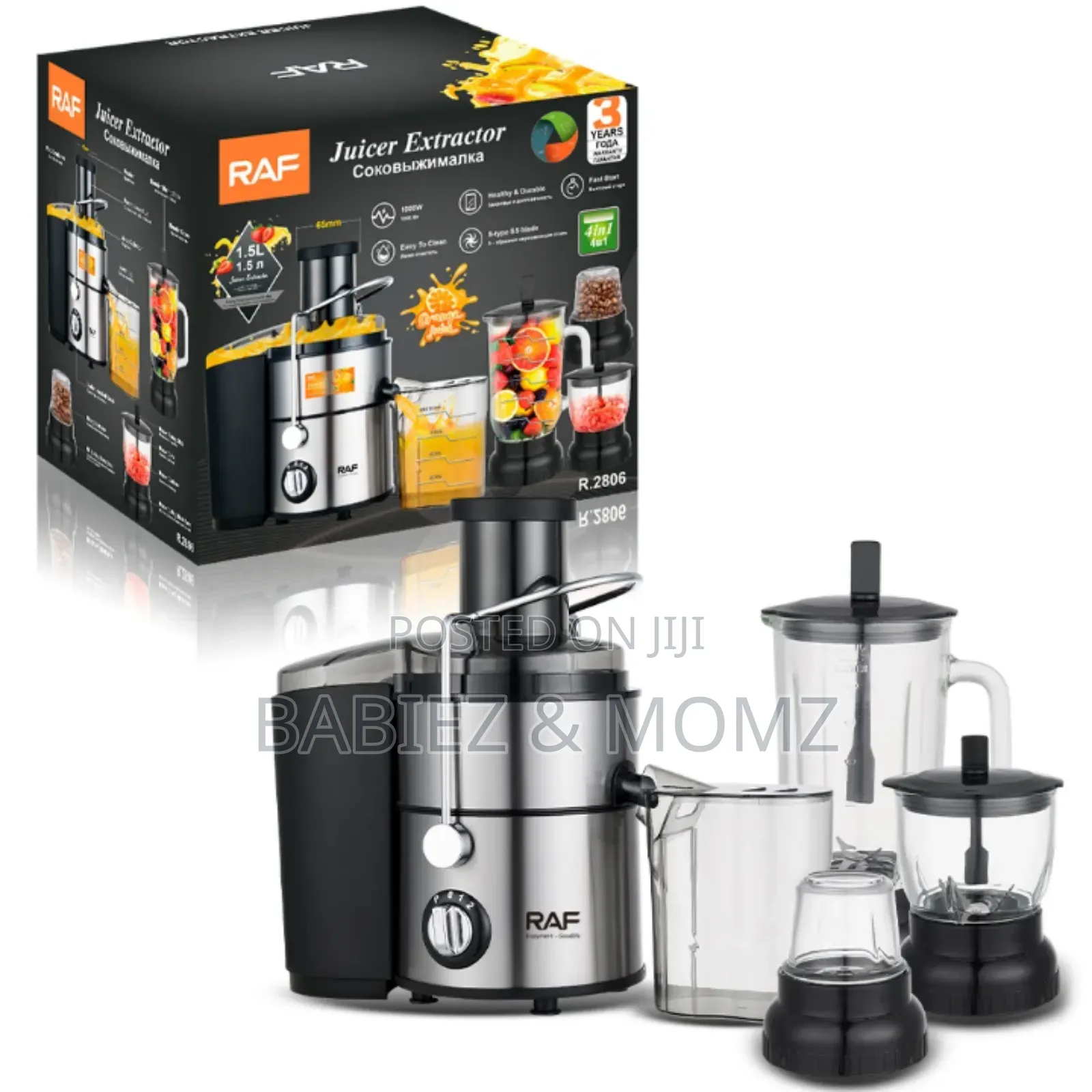 Raf 4 in 1 Juicer and Blender Combo