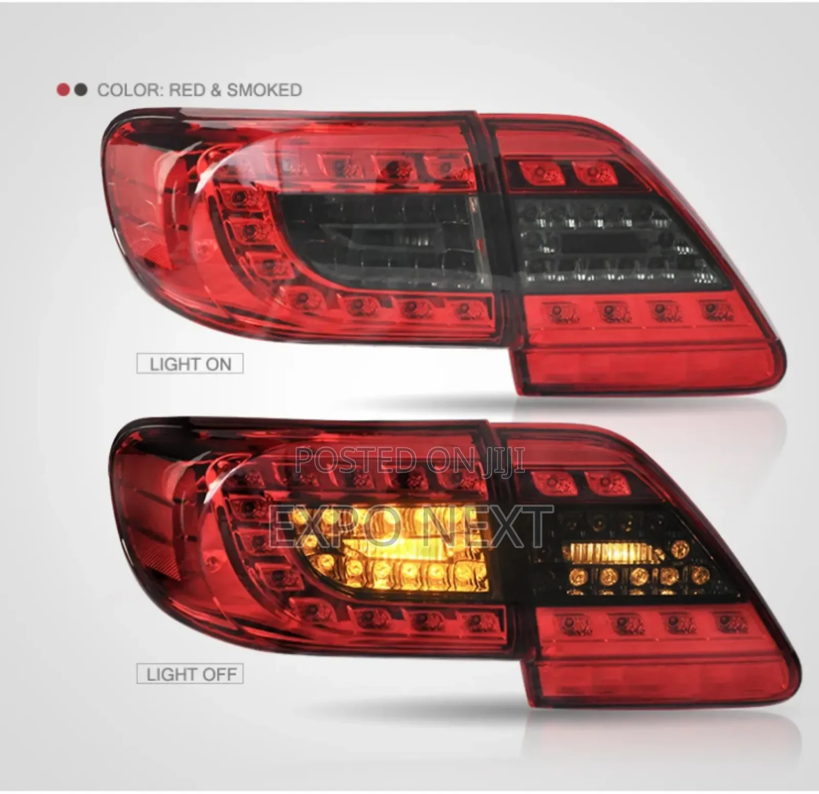 2011-2013 Toyota Corolla Led Rear Brake Signal Taillight Assembly Pair