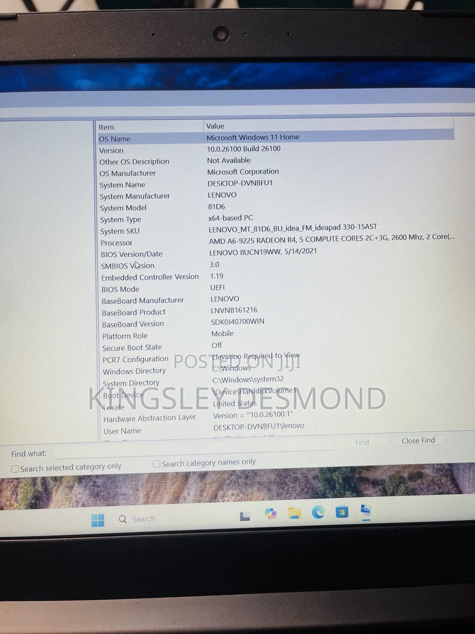Laptop Lenovo IdeaPad 330 8GB AMD A6 HDD 500GB