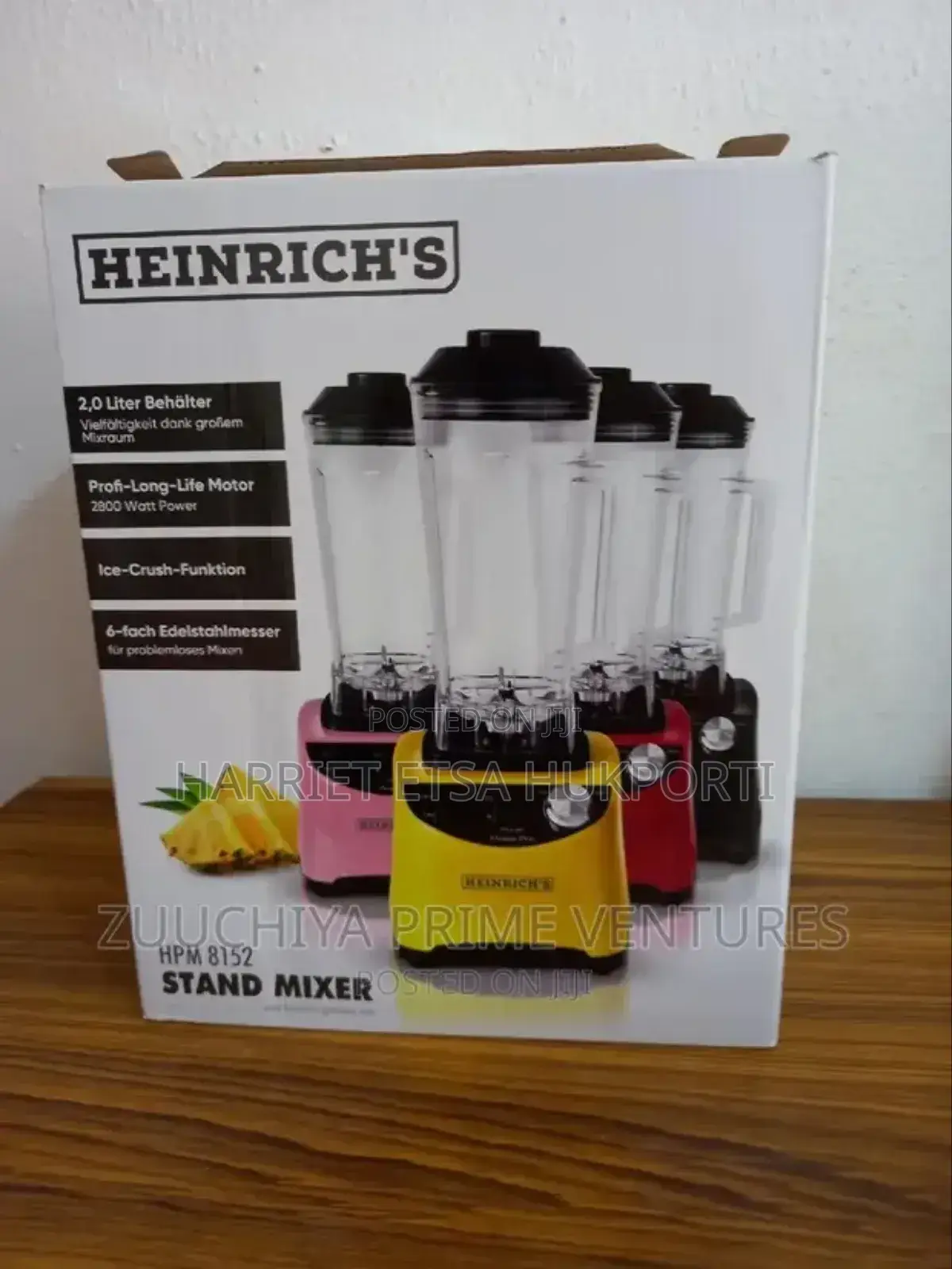 Heinrich 's 2.L Blender From Germany (Brand New)