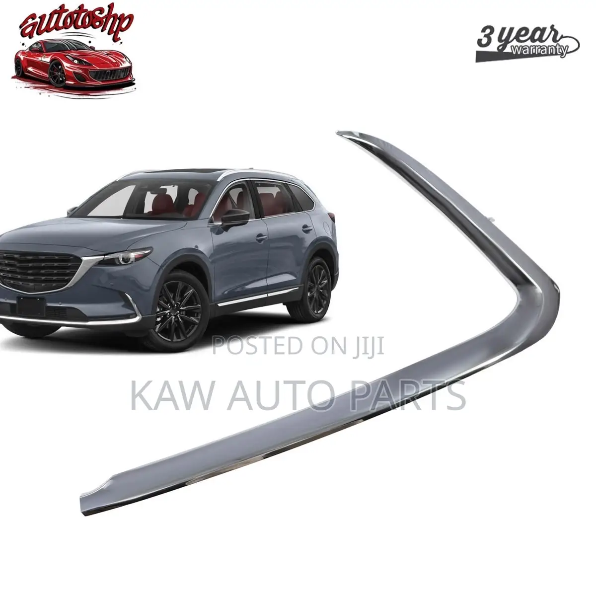 2016,2017,2018,2019,2020,2021,2022 Front Bumper Moulding For Mazda Cx9