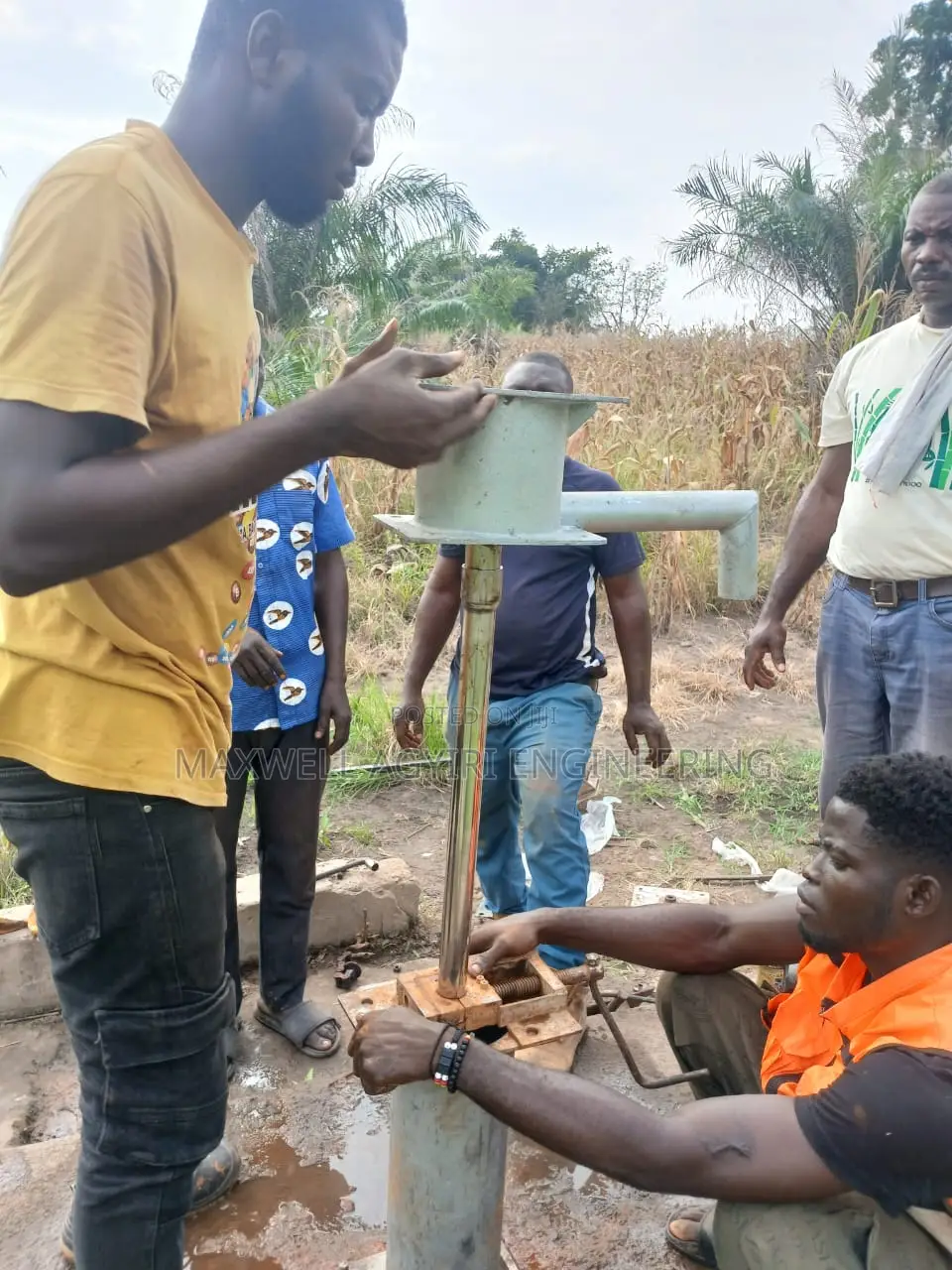Borehole With Hand Pump