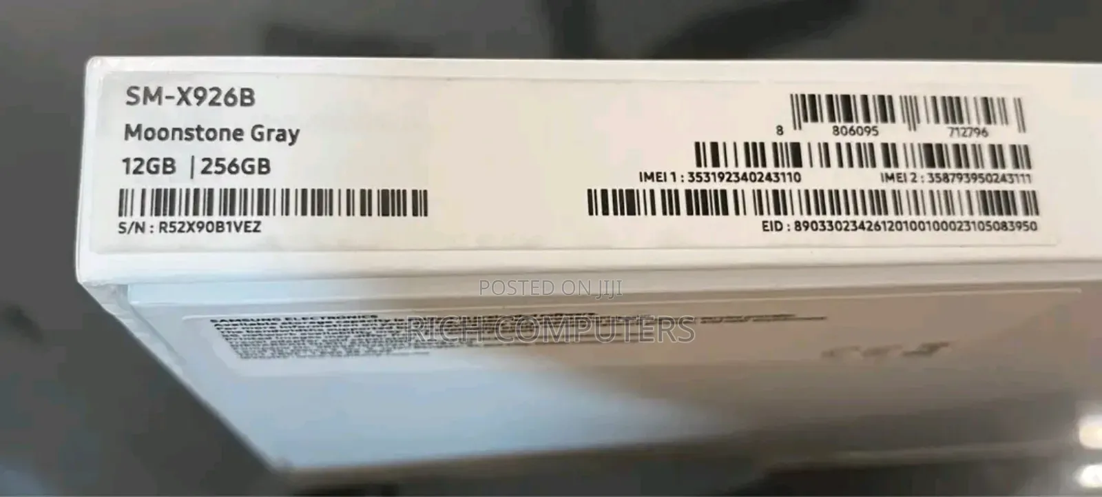 New Samsung Galaxy Tab S10 Ultra 256 GB Gray
