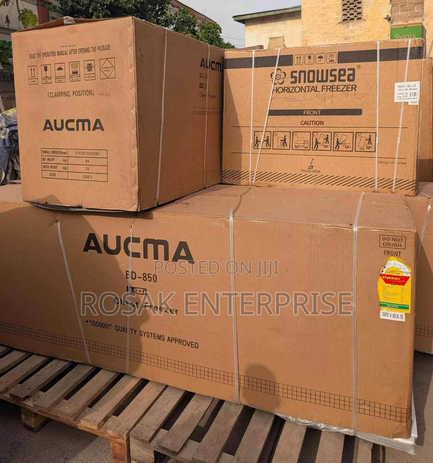 Aucma Bd-850 Chest Freezer 
 *818ltrs* *3* ( *Three* *Doors* )