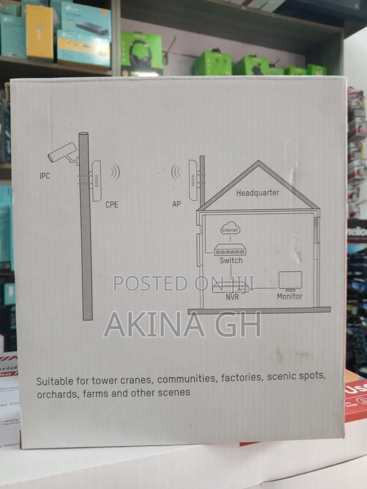 Hikvision Wireless Bridge Kit 2.4ghz MBPS 7 Dbi (Ds-3wf1000-El-2n)