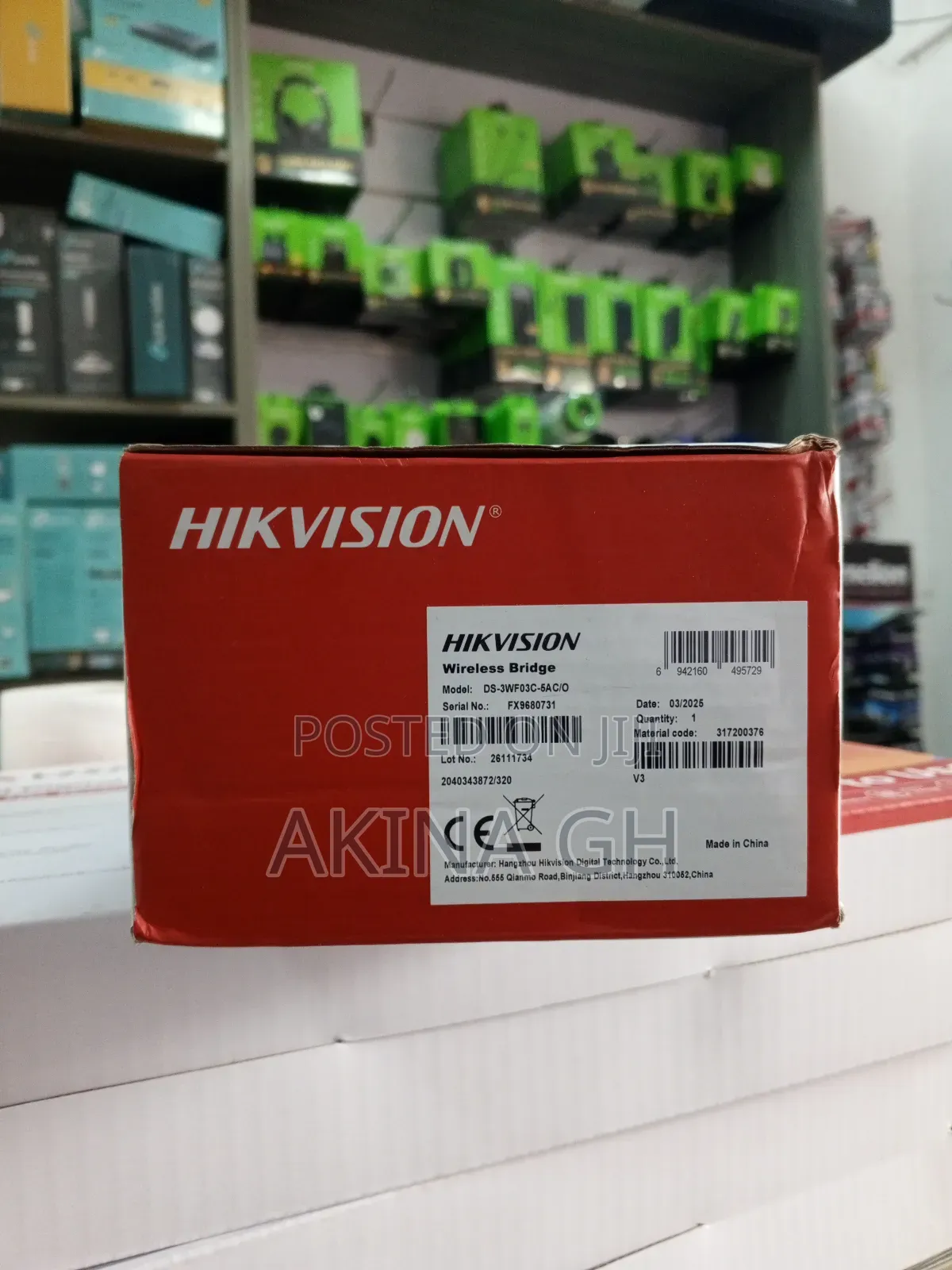 Hikvision Smart Managed Outdoor Cpe 5ghz 867mbps 12 Dbi Ds-3wf03-5ac/O