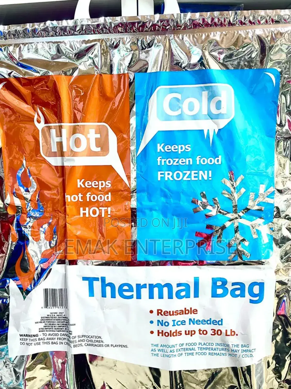 Hot And Cold Frozen Thermal Bag 30lb
