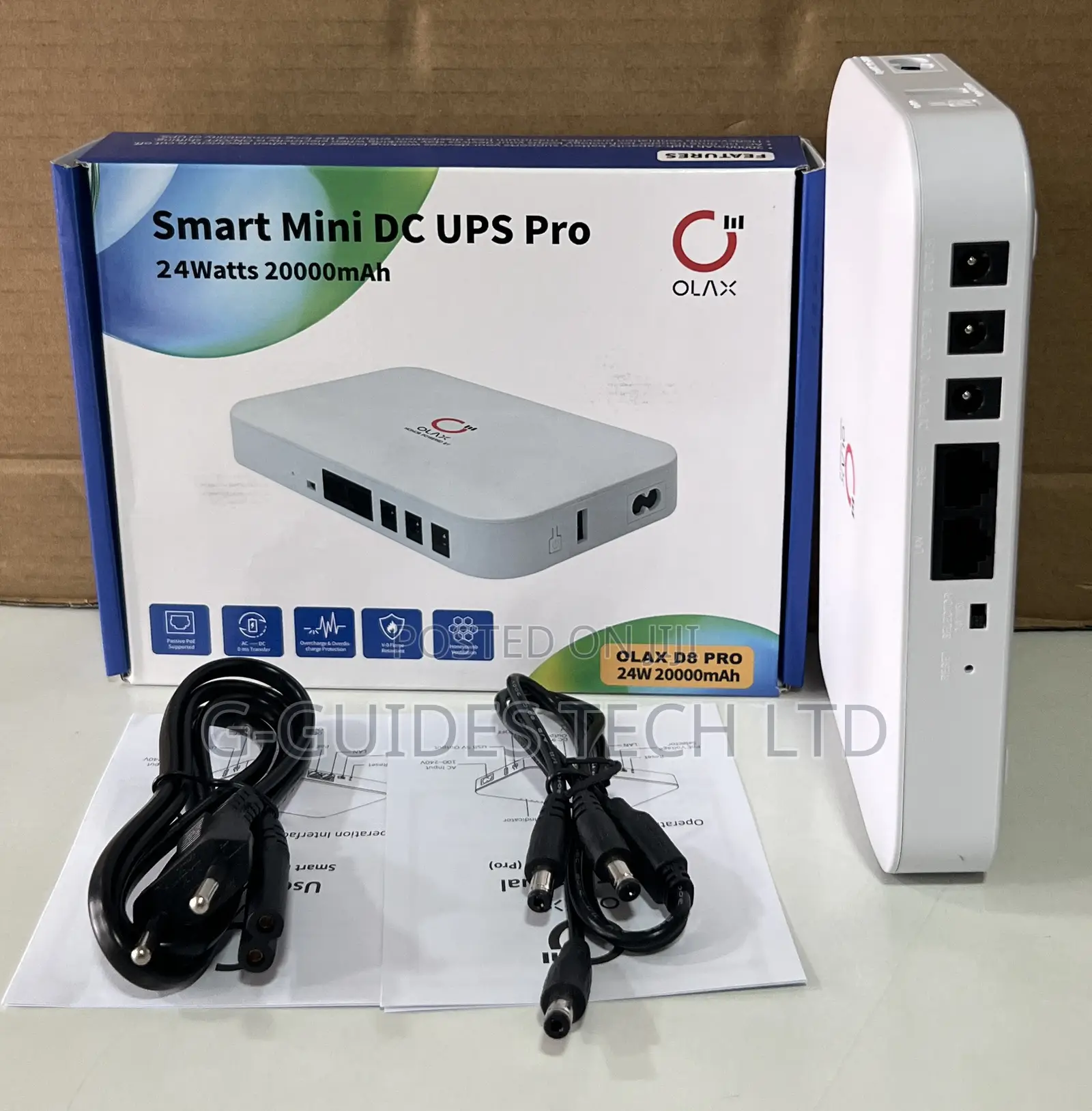 Olax D8 Pro Smart Mini Dc Ups, Backup Power Supply for Routers, CCTV