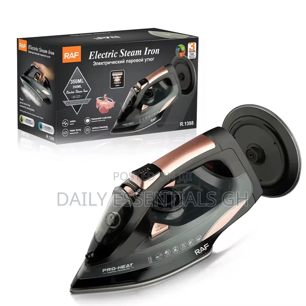 Raf Pro-Heat Cordless Steam Iron With Adjustable Temperature
