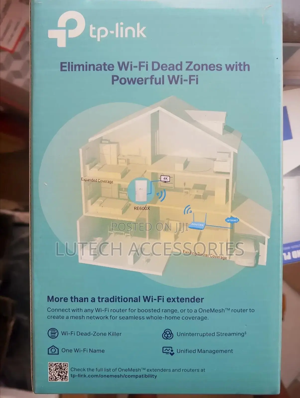 Tp Link Wi-Fi 6 Range Extender Ax1800 Dual Band (Re600)