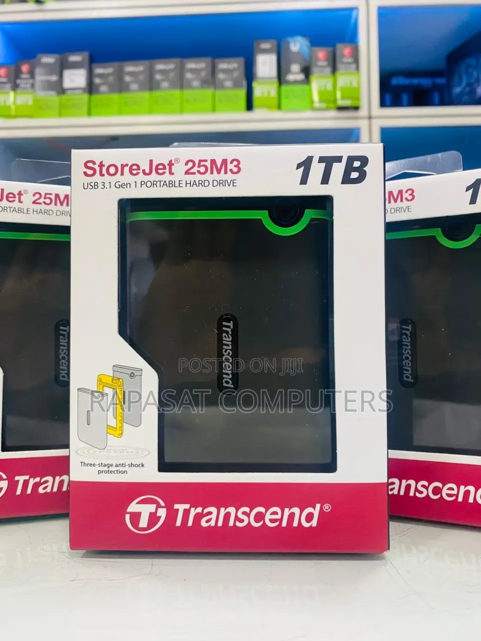 Transcend 1tb Usb3.1 Gen1 Portable Hard Drive (Sata External HDD 2.5")