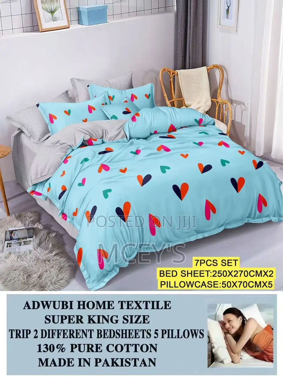 2 Different Bedsheets 5 Pillowcases