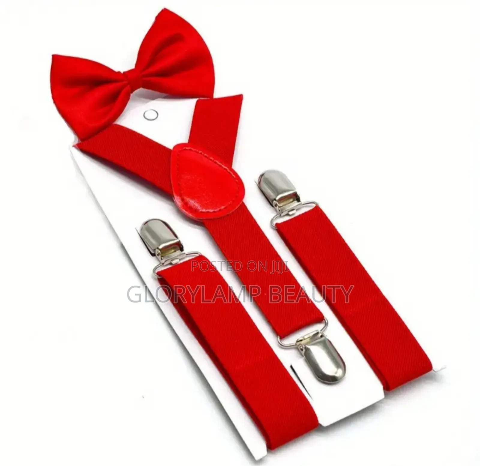 Adjustable Elastic Y-Back Suspenders Bow Tie – Groom Office Wear