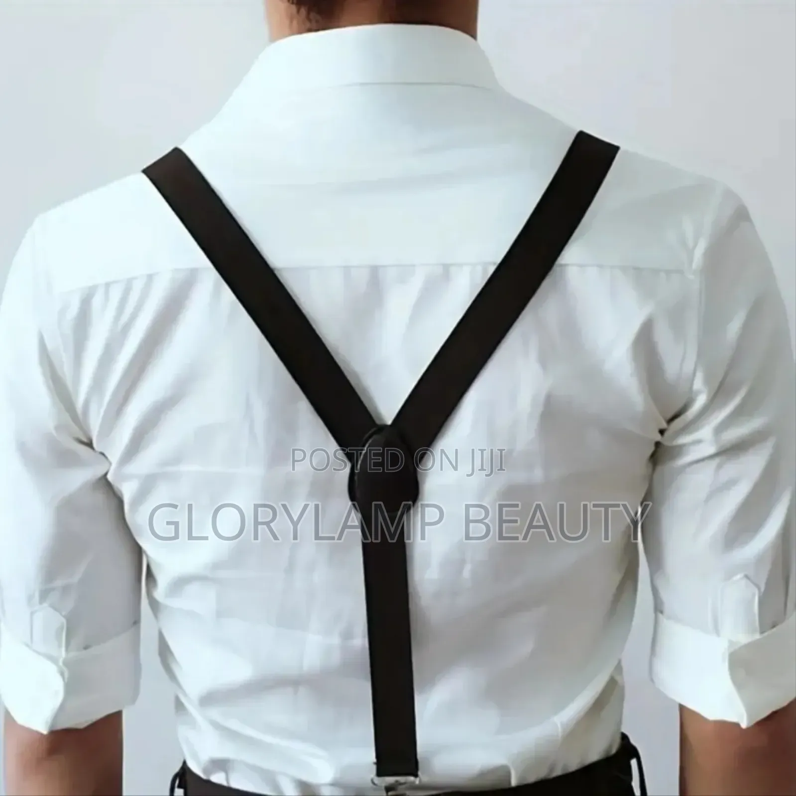 Adjustable Elastic Y-Back Suspenders Bow Tie – Groom Office Wear