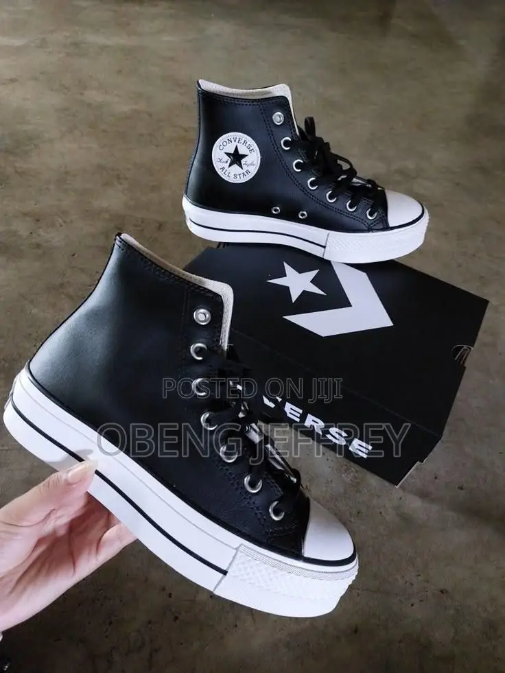 Original Converse Leather High Chuck Taylor Black